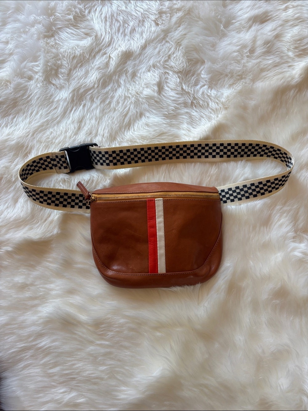 Clare V. x MOTHER Fanny Pack in Breton Stripe - Picture 4 of 8